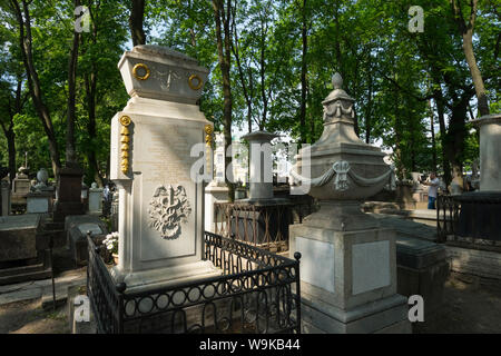 Célèbre Cimetière et tombe de lomonossow au Monastère Alexandre Nevsky, Saint Petersburg, Russie Banque D'Images