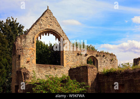 Une partie des ruines des archevêques d'York's Southwell, Nottinghamshire Palace Banque D'Images