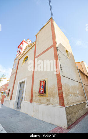 Notre Dame du Rosaire, Virgen del Rosario 75e anniversaire, à Rojales village dans la province d'Alicante et de la communauté de Valence, Espagne. Banque D'Images