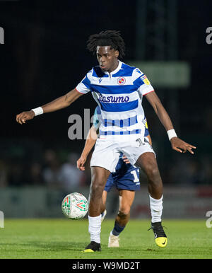 «Ejaria Oviemuno vidéo (en prêt) de Liverpool FC au cours de la lecture de Carabao Cup 1er tour match entre Wycombe Wanderers et Lecture à Adams Pa Banque D'Images