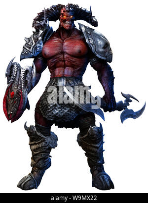 Grand démon fantasy 3D illustration Banque D'Images