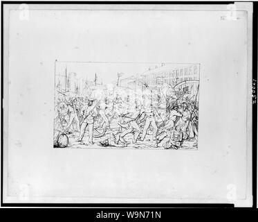 Bataille de Baltimore, le 19 avril, 1861 Banque D'Images