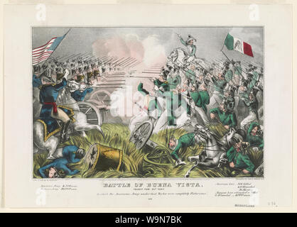 Bataille de Buena Vista : battus Feby. 23d 1847 Banque D'Images