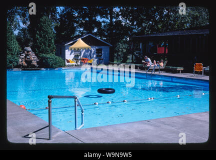 Manoir de Bavière, d'une piscine, d'Purling, New York Banque D'Images