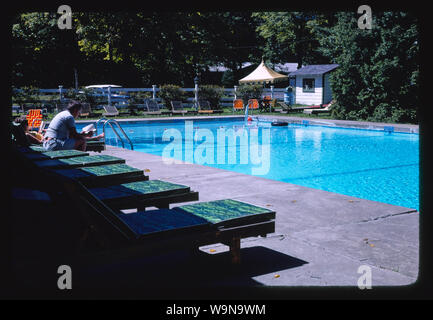 Manoir de Bavière, d'une piscine, d'Purling, New York Banque D'Images