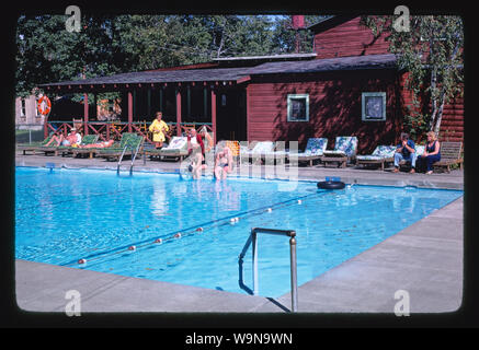 Manoir de Bavière, d'une piscine, d'Purling, New York Banque D'Images