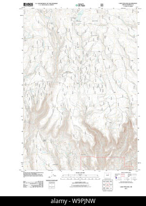 Carte de l'USGS Topo Oregon Lake Penland 20110719 Restauration TM Banque D'Images