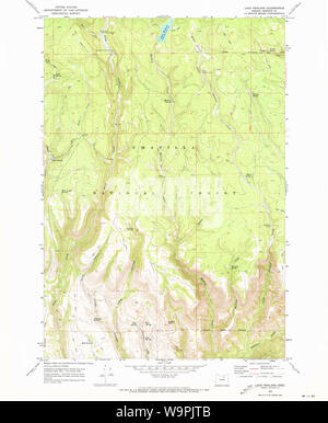 Carte de l'USGS Topo Oregon Lake Penland 2804481969 Restauration 24000 Banque D'Images