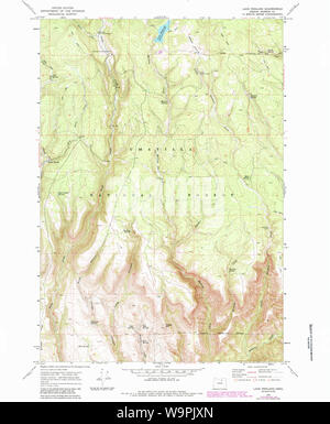 Carte de l'USGS Topo Oregon Lake Penland 2804491969 Restauration 24000 Banque D'Images