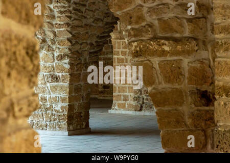 La mosquée Mahmoudiya vue de l'intérieur, la vieille ville de Jaffa à Tel Aviv, Israël Banque D'Images