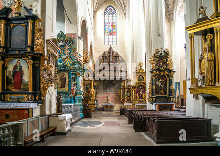 Innenraum der Kathedrale von Torun, Johannes der Täufer St. Dom und Johannes der évangéliste.,Torun, Pologne, Torun | Europa de l'intérieur de la cathédrale, l'Église Banque D'Images