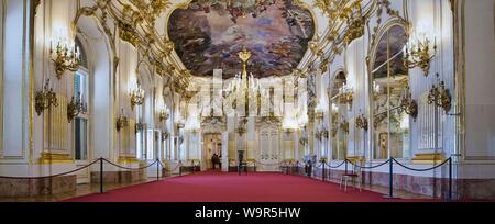 Grande Galerie, l'intérieur, Palais de Schonbrunn, Vienne, Autriche Banque D'Images