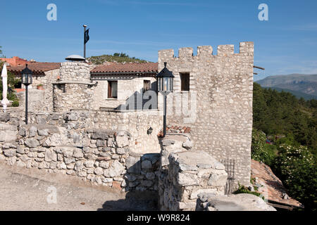 Château de Trigance, hôtel en style médiéval, Gorges du Verdon, le Grand Canyon du Verdon, Departement Var, Région Provence-Alpes-Côte d'Azur, France Banque D'Images