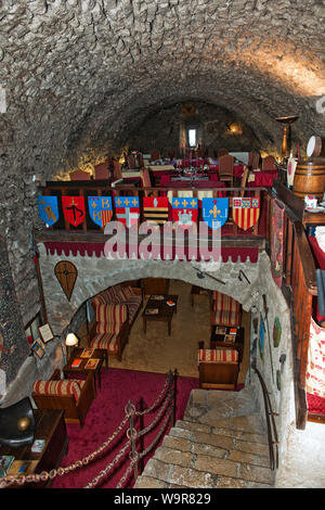 Château de Trigance, hôtel en style médiéval, Gorges du Verdon, le Grand Canyon du Verdon, Departement Var, Région Provence-Alpes-Côte d'Azur, France Banque D'Images