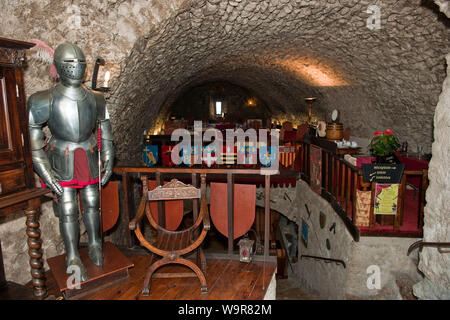 Château de Trigance, hôtel en style médiéval, Gorges du Verdon, le Grand Canyon du Verdon, Departement Var, Région Provence-Alpes-Côte d'Azur, France Banque D'Images