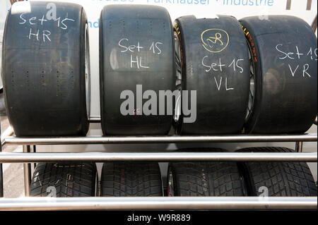 Les pneus de course type d'hydrocarbures, race track, car Race, course, endurance, Circuit, Zandvoort, province de la Hollande du Nord, Pays-Bas, Europe, Zandvoort Banque D'Images