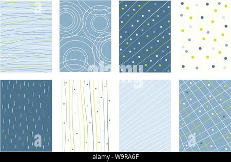 Bannière Collection, l'arrière-plan, flyer, un placard avec des lignes en style doodle. Set pour le scrapbooking. Carte de vœux pour le modèle vectoriel, décorations, congra Illustration de Vecteur