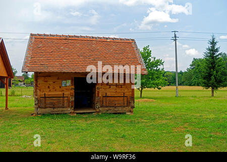 Örség, Wächterregion Nagyrákosi Tájház, Heimatmuseum,, Kovácsműhely, Schuppen Banque D'Images