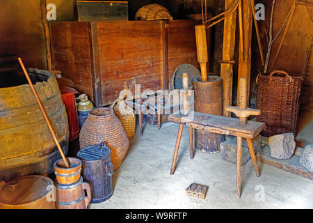 Örség, Wächterregion Pityerszer Museumsdorf,,, Lagerraum, Vorratsraum Banque D'Images