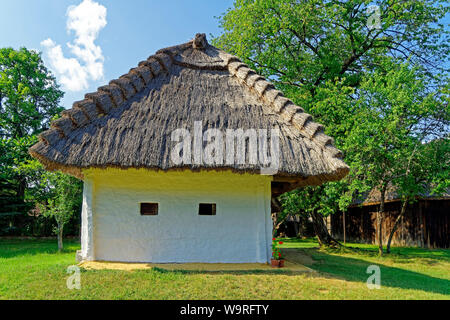 Örség, Wächterregion Pityerszer Museumsdorf,,, Häuser, Reetdach Banque D'Images