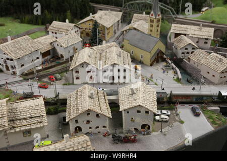 La Bavière dans la zone Miniataur Miniatur Wunderland, Hambourg, Allemagne Banque D'Images