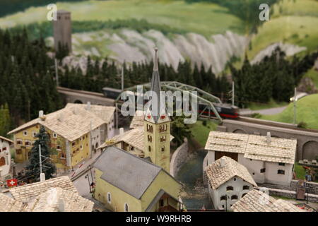 La Bavière dans la zone Miniataur Miniatur Wunderland, Hambourg, Allemagne Banque D'Images