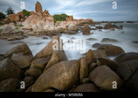 Asie, Asie, Asie du Sud-Est, le Vietnam, le Sud, Bình Thu ?n Province, Phan Thiet, phare de Ke Ga *** *** légende locale Banque D'Images