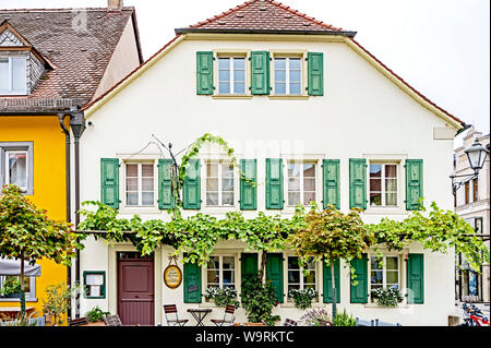 Iphofen (Franken, Deutschland) : Stadtbild ; Iphofen (Allemagne, Franconia, Bavaria) : paysage urbain historique, Banque D'Images