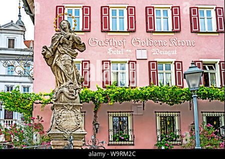 Iphofen (Franken, Deutschland) : Stadtbild ; Iphofen (Allemagne, Franconia, Bavaria) : paysage urbain historique, Banque D'Images