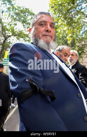 Aldwych, London, UK. 15 août 2019. Cachemire de protestation devant la Haute Commission indienne à Londres par le Pakistan partisans. Crédit : Matthieu Chattle/Alamy Live News Banque D'Images