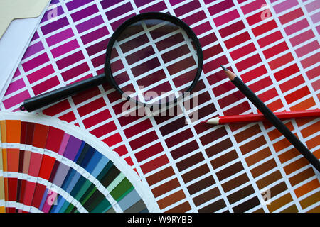 Impression couleur de Pantone offset statistiques Banque D'Images