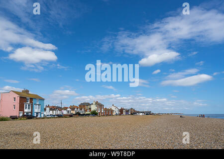 Dans le Suffolk Aldeburgh sur l'Est de l'Angleterre en fonte Banque D'Images