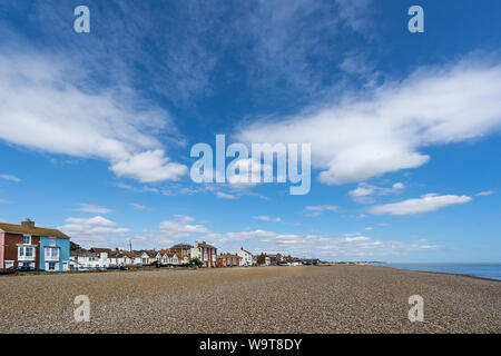 Dans le Suffolk Aldeburgh sur l'Est de l'Angleterre en fonte Banque D'Images