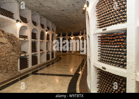 Museum et espace de rangement Cricova Winery Chisinau Moldavie Banque D'Images