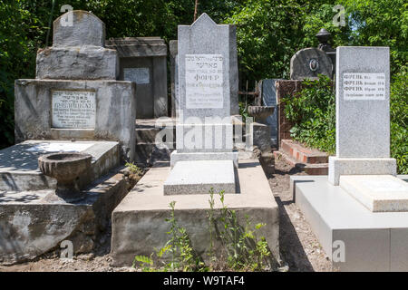 Cimetière juif, Chisinau, Moldova Banque D'Images