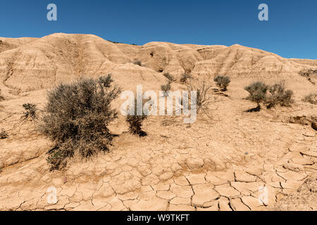 Désert de Bardenas Reales, Navarre, Espagne Banque D'Images