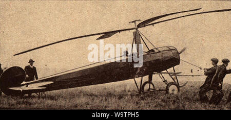 20 octobre 1925 la première autogiro, la C6 (aka autogire ou gyrocopter) à l'essai à Farnborough. Cette photo est antérieure à la Cierva Autogiro testé l'année suivante par le ministère de l'air.. Banque D'Images