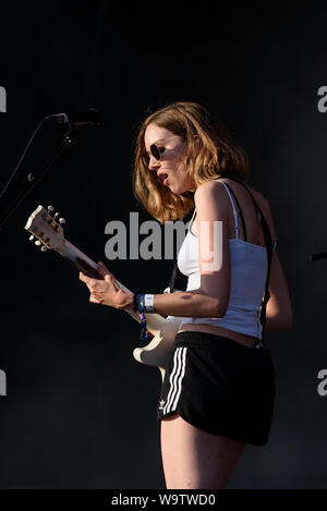 BENICASSIM, ESPAGNE - JUL 19: The Big Moon (groupe de musique indépendant) concert au FIB (Festival Internacional de Benicassim) Festival le 19 juillet 2019 Banque D'Images