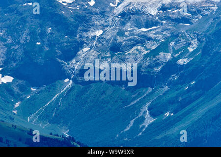 Glacier de Sofia et Sofia Cascades. Arkhyz Russie Caucase du Nord Banque D'Images