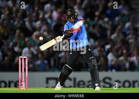 Londres, Royaume-Uni. Août 15, 2019. David Wiese de Sussex Club Crircket pendant T20 Dispositif souffle de vitalité entre vs Surrey Sussex à la Kia Oval Cricket Ground le Jeudi, août 15, 2019 à Londres en Angleterre. Credit : Taka G Wu/Alamy Live News Banque D'Images