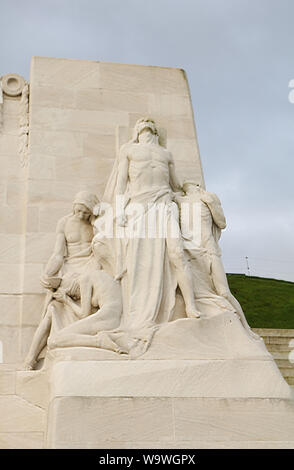 Arras, Belgique, 10/10/2017. La crête de Vimy, mémorial a réalisé la renommée en 1917. La Première Guerre mondiale a vu un certain nombre de batailles sur le front de l'Ouest qui ont gon Banque D'Images