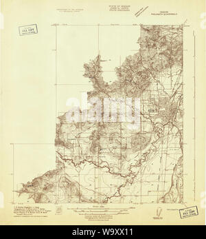 Carte de l'USGS Topo Oregon Philomath 2821851913 Restauration 31680 Banque D'Images