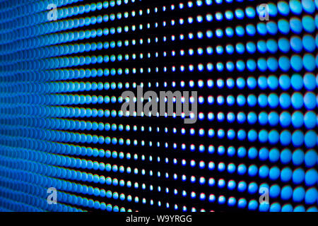 Couleur de la lumière de l'écran LED Light à l'ouverture. Banque D'Images