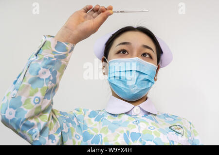 La thérapie physique médecine chinoise de Chongqing Banque D'Images