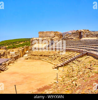 Demeure du théâtre romain de l'Baelo Claudia Site archéologique. Tarifa, Cadix. L'Andalousie, espagne. Banque D'Images