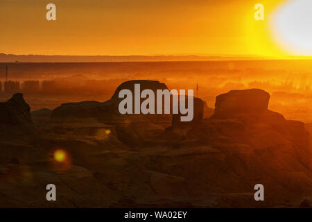 Xinjiang karamay city sun devil Banque D'Images