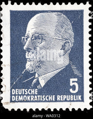 Walter Ulbricht, Secrétaire Général du Parti socialiste unifié d'Allemagne (1950-1971) et président du conseil d'Etat de la RDA en R Banque D'Images