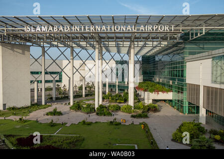 Signe de l'Aéroport International d'Islamabad Banque D'Images
