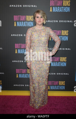 15 août 2019, à Los Angeles, Californie, USA : JILLIAN BELL lors de la première de ''Amazon Studios Bretagne exécute un marathon'' du Regal Cinemas L.A. (Crédit Image : © Faye Sadou/AdMedia via Zuma sur le fil) Banque D'Images