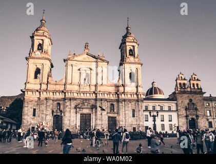 27/12/2018 - Bogota, Colombie. Cathédrale Sainte-Marie basilique de l'Immaculée Conception à Plaza de Bolivar, Bogota. Banque D'Images